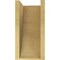Ekena Millwork 7"W x 7"D x 14"H Wide Durham Rough Cedar Woodgrain TimberThane Corbel, Primed Tan CORUR07X07X14DURRCPR - alternate 5